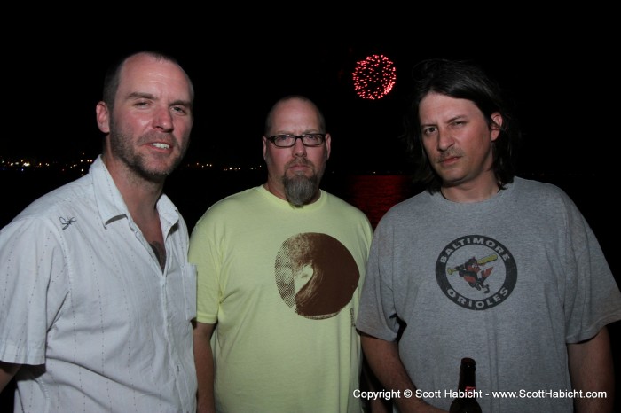 For the fireworks, we went to Fager's Island, where the Electric Co. was playing.