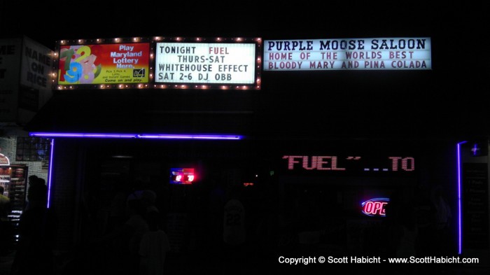 The second show was July 5th at the Purple Moose to see Fuel.