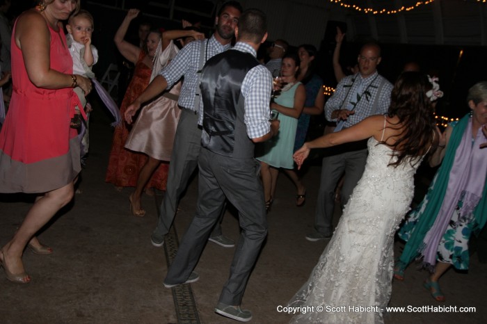 Like any wedding, with alcohol and music comes dancing.