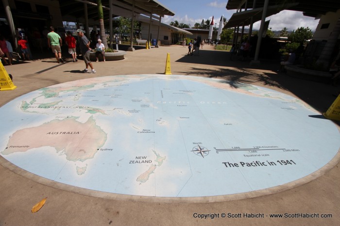 Hawaiian Islands, just above where it says Pacific Ocean.