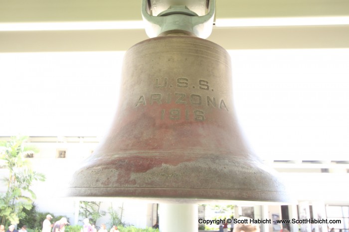 The bell from the USS Arizona.