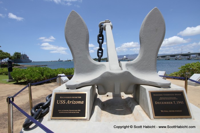 Recovered from the USS Arizona.