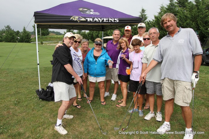 The Ravens Roost Kelli and I are members of had a golf outing for charity.