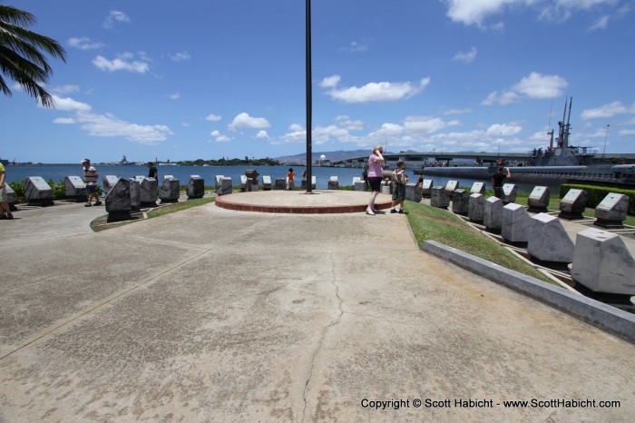 A memorial to all the submarines lost during WWII. I believe I counted 52 in all.