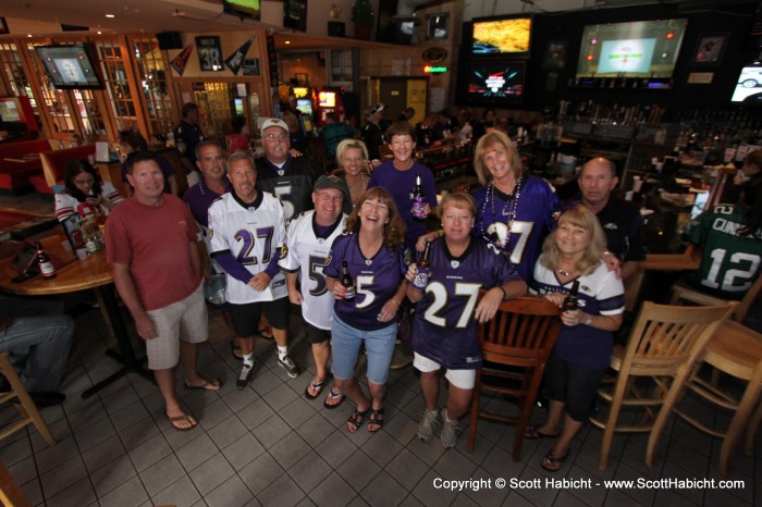 At a Ravens Roost #4 gathering at Jilly's to watch the Ravens play.