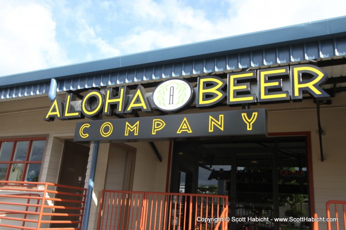 That night we did a beer and food pairing at Aloha Beer Company.