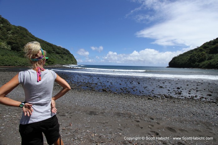 After going off the beaten path we found this small beach (beach number 5).