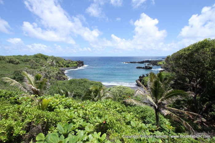 Just outside of Hana is Waianapanapa State Park...