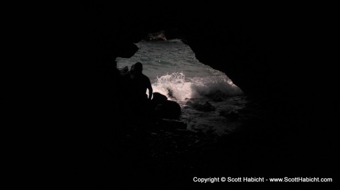 We walked past this cave...