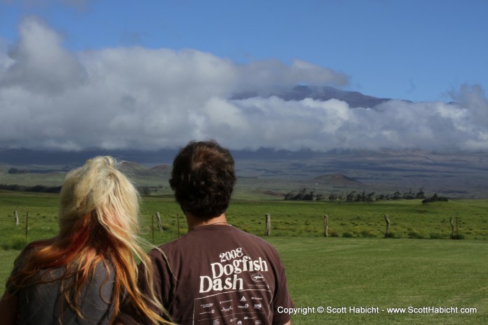 A very cool view of the volcano Mauna Loa.