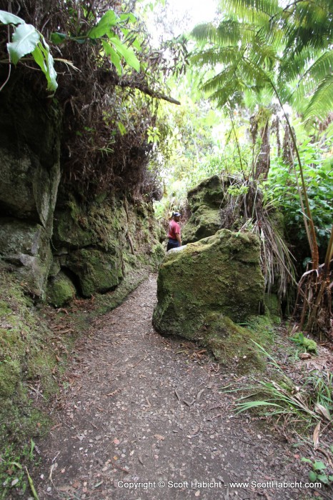 And then we started our hike down.