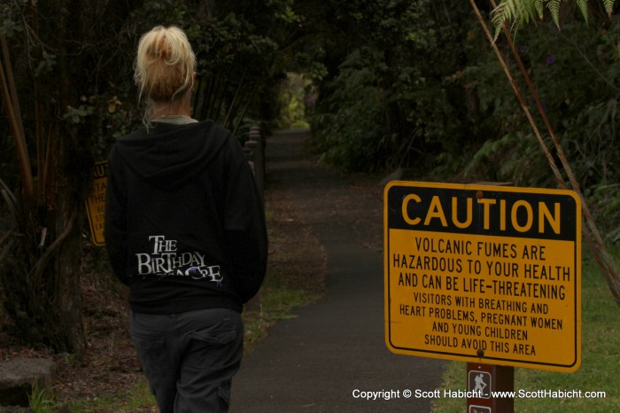 After our volcano walk, it was time to check out the sulfur banks.