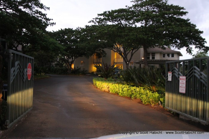 Our last night pulling into this resort.