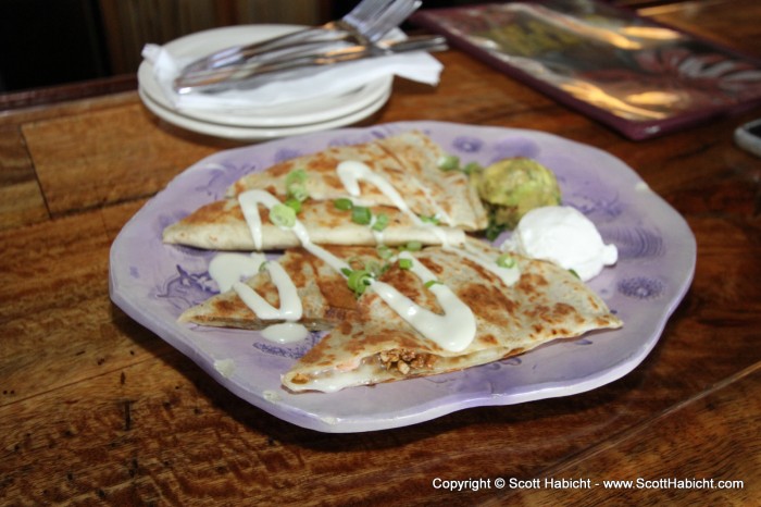 For me, this quesadilla was one of the top five dishes we had on the trip.