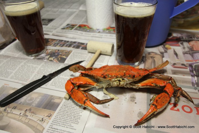 A tradition in Maryland. I love steamed crabs!!