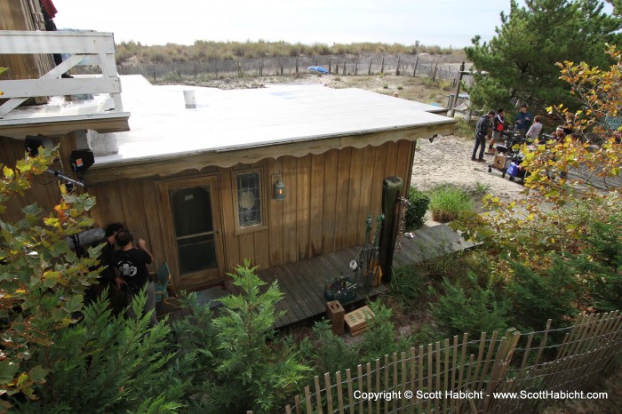 While in Ocean City, filming for the movie Ping Pong Summer was taking place at the place next to ours.