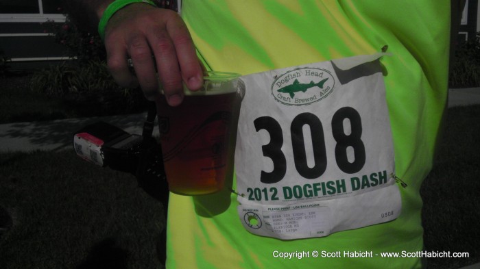 After the run, it was time for some beer.