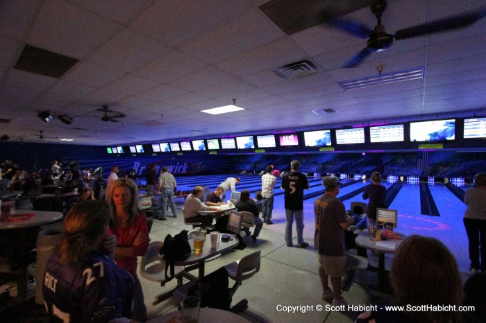 The Roost took over the bowling alley.