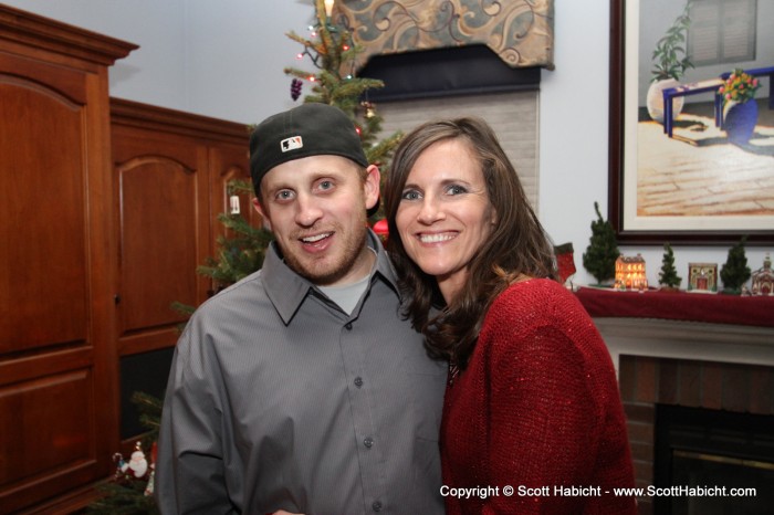 Their first wine party together.