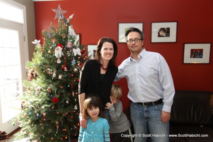 A quick family pose before heading out.