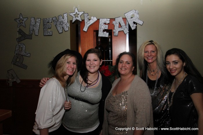 The traditional group shot of the hostesses with Dana...