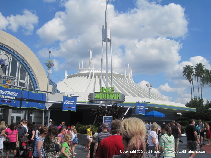 A staple of all vists, Space Mountain.