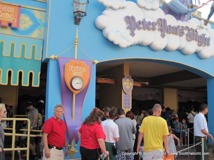 Another quiet ride, Peter Pan's Flight.