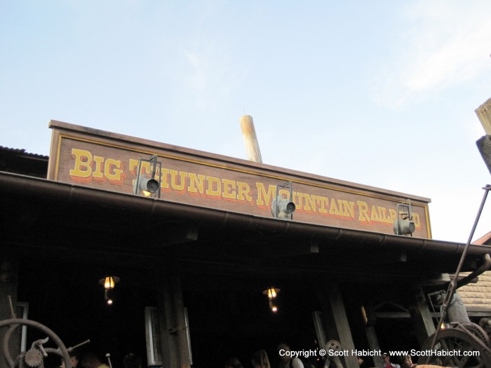 After that we were just in time to ride Big Thunder Mountain Railroad.