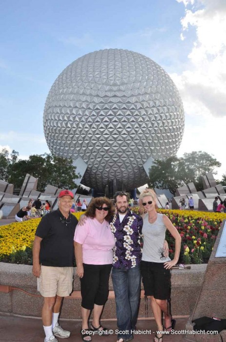 Later that night we headed to Epcot. I made sure to dress appropriately for purple Friday.