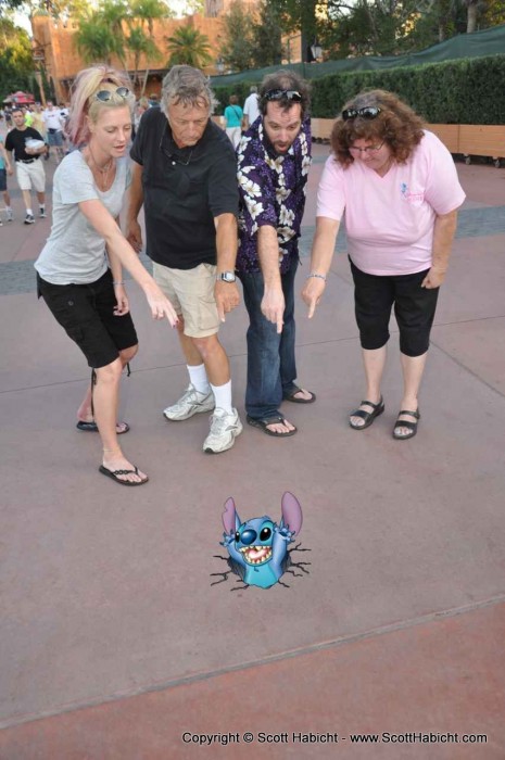 Stitch, added by the disney photo people.