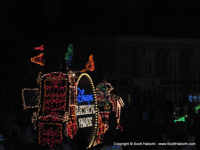 When we came back out the Electrical Parade was in progress.