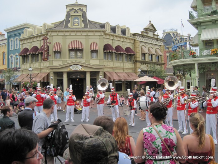 On our way out, we caught the band.