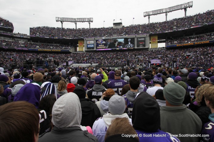 There wasn't an empty seat in the house, and the field was very full, too.