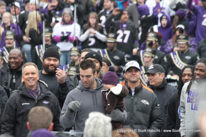 Joe Flacco had a few words.