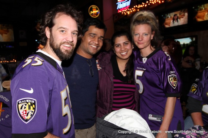 Avinash and his wife Rashmi came out for the game.