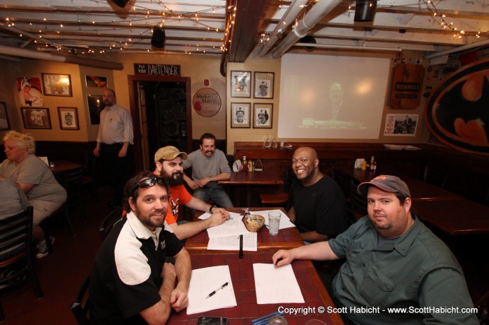 Having completed my BJCP (Beer Judge Certification Program) prep class, I was asked to be a beer judge at Ellicott Mills Brewing Company.