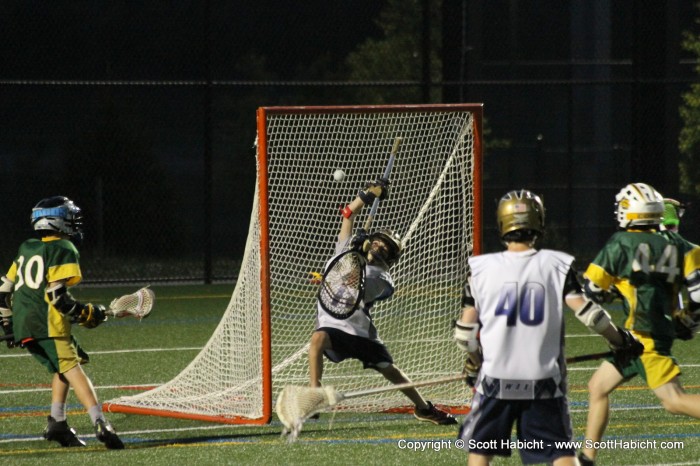 More lacross, this time Mark playing goalie.