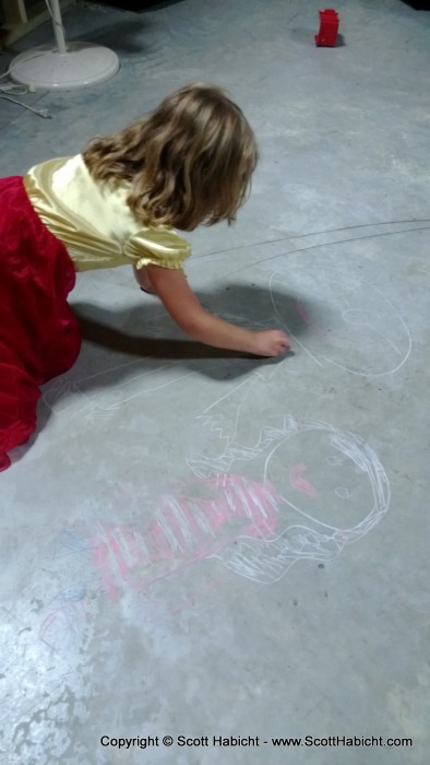 Amber, like her mother, is becoming quite the artist.