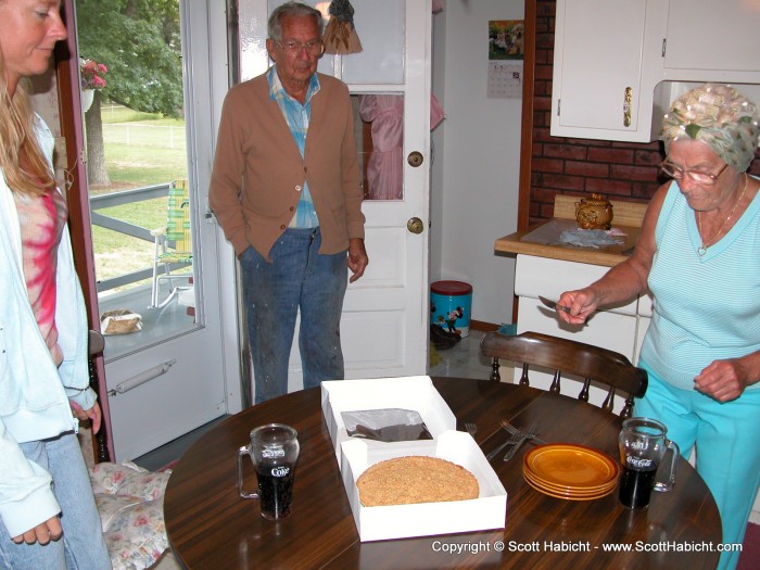 We also brought a pie from the orchard to share.