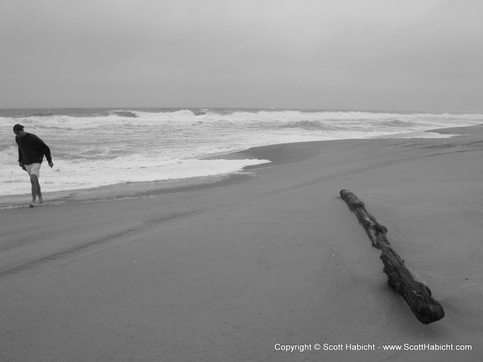 The 35-40 miles/hour winds made the sand sting like needles.