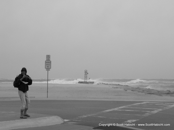 This is the inlet, notice the sign in the foreground.