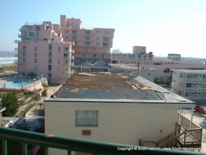 The roof was blown off in the high winds.