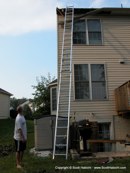 So Kelli and I got the double whammy on the roofs.