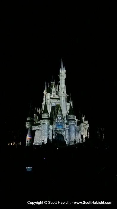 It was time for the display on the front of the castle...