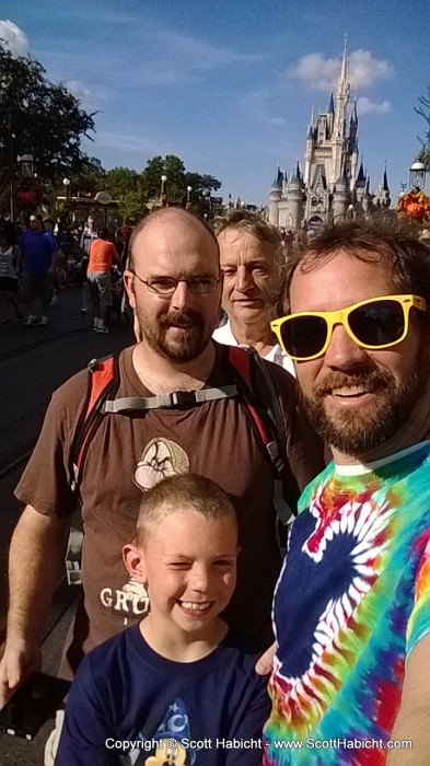 And we posed in front of the castle.