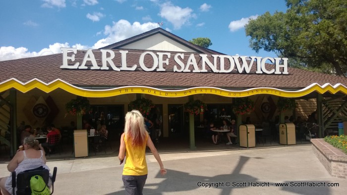 We headed to Earl of Sandwich...