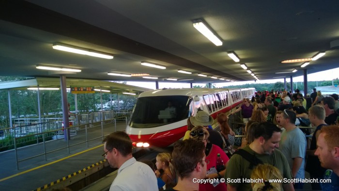 And hopped the monorail...