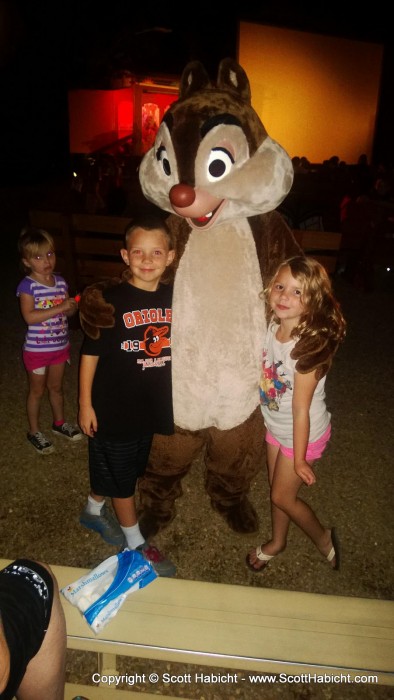 And while the kids got to meet Chip and Dale...