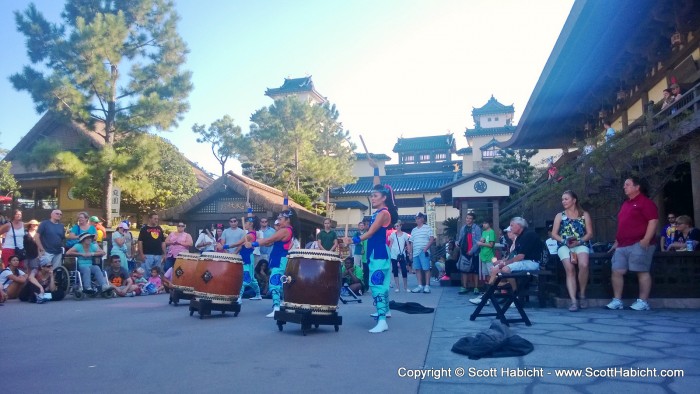 Over in Japan there was a drum demo...