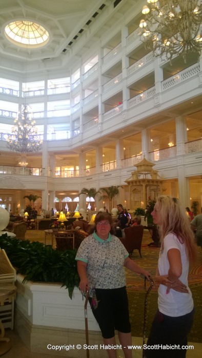 While they were playing the game, Kelli and I went with my parents to look at other properties. This is the Grand Floridian.